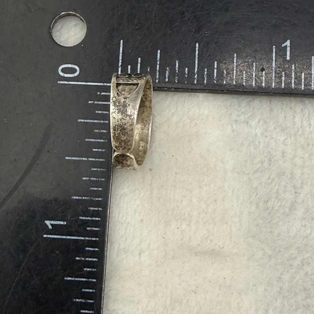 Vintage Signed Sterling Silver Toe Ring Size 2 Pinky